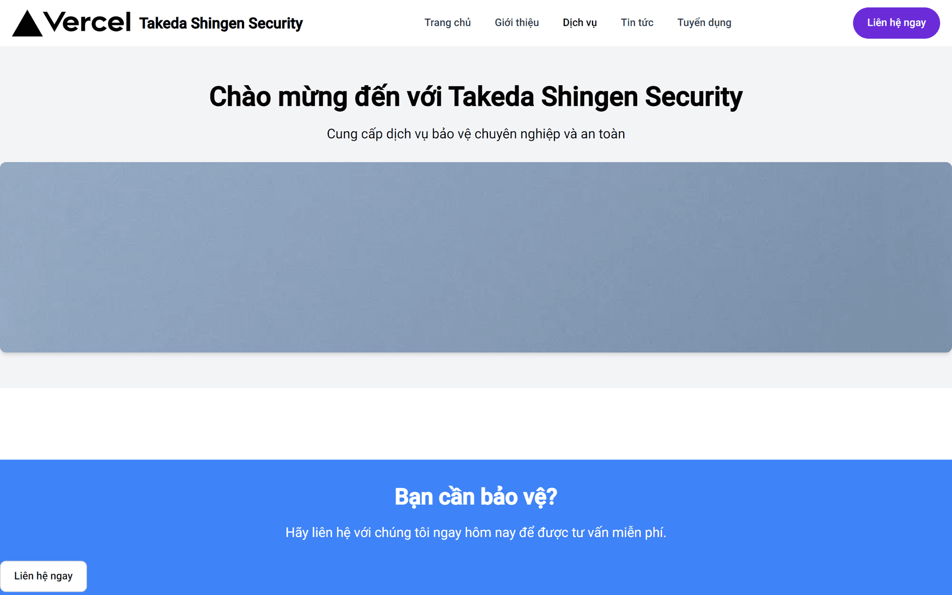 Xây dựng Website Tối ưu cho Công ty Dịch vụ Bảo vệ Takeda Shingen